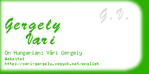 gergely vari business card